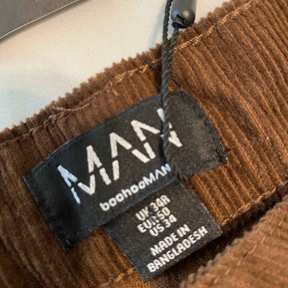 Boohoo Brown Corduroy Pants